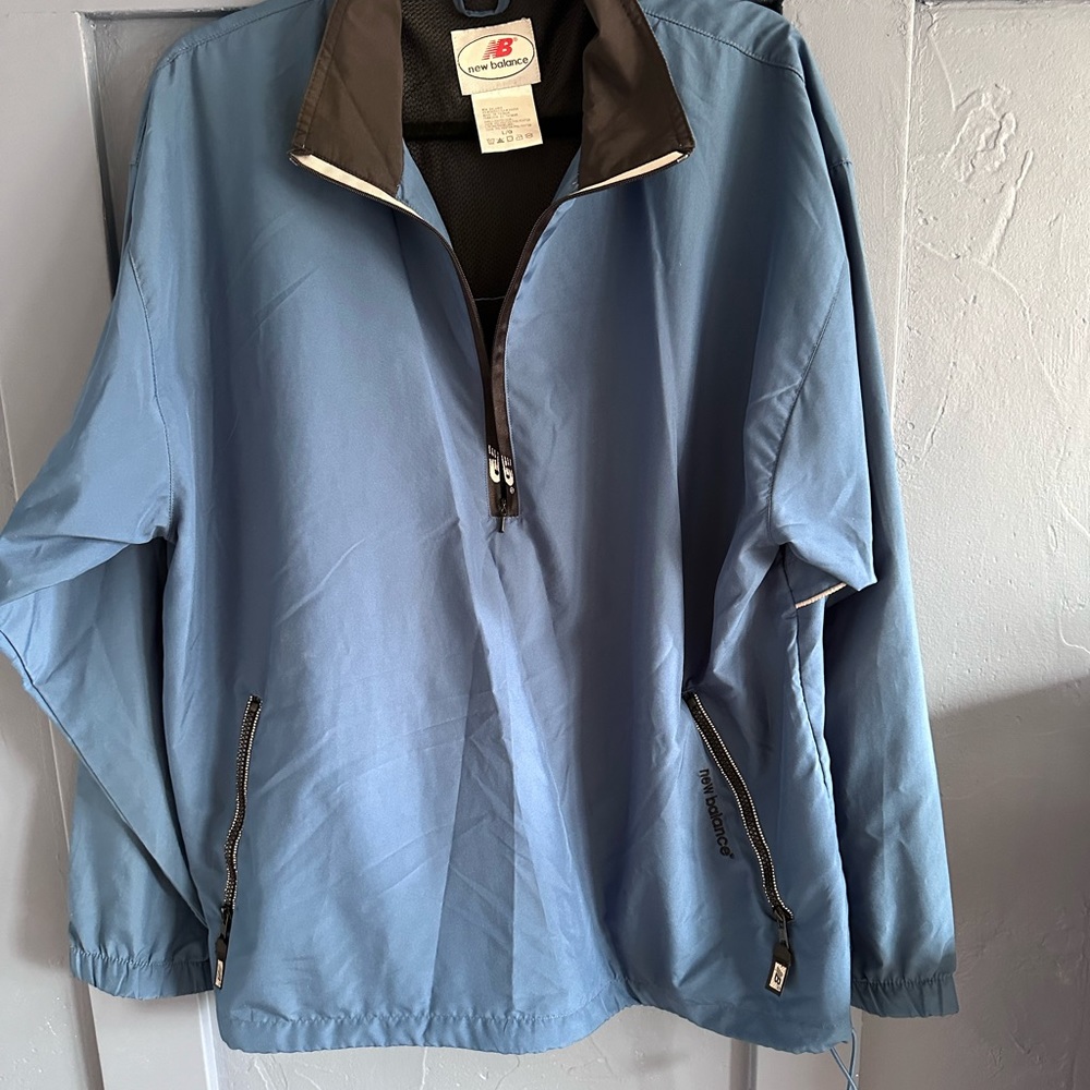 Vintage 90’s New Balance blue quarter zip wind breaker (Large)